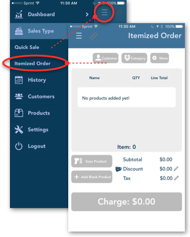 itemizedorder